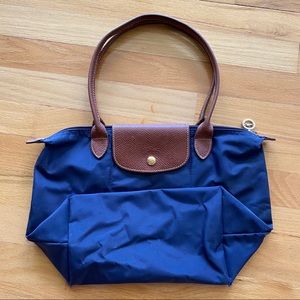 Longchamp Le Pliage Medium Tote in Navy